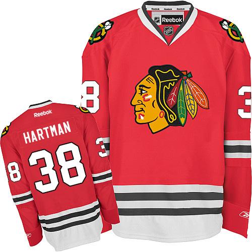 Blackhawks #38 Ryan Hartman Red Home Stitched Youth NHL Jersey Blackhawks #38 Ryan Hartman Red Home Stitched Youth NHL Jersey