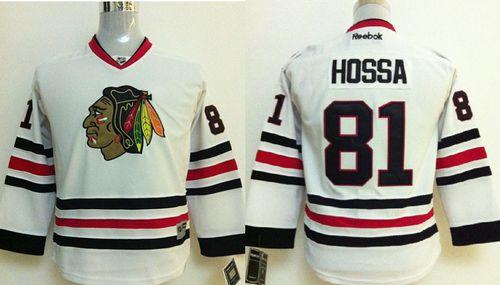 Blackhawks #81 Marian Hossa Stitched White Youth NHL Jersey Blackhawks #81 Marian Hossa Stitched White Youth NHL Jersey