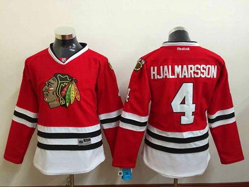 Blackhawks #4 Niklas Hjalmarsson Red Stitched Youth NHL Jersey Blackhawks #4 Niklas Hjalmarsson Red Stitched Youth NHL Jersey