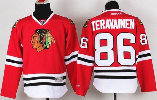 Blackhawks #86 Teuvo Teravainen Red Stitched Youth NHL Jersey Blackhawks #86 Teuvo Teravainen Red Stitched Youth NHL Jersey