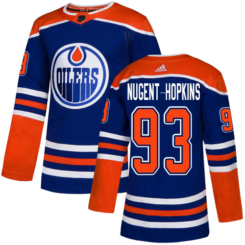 Adidas Oilers #93 Ryan Nugent-Hopkins Royal Alternate Authentic Stitched Youth NHL Jersey Adidas Oilers #93 Ryan Nugent-Hopkins Royal Alternate Authentic Stitched Youth NHL Jersey