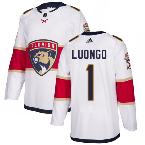Adidas Panthers #1 Roberto Luongo White Road Authentic Stitched Youth NHL Jersey Adidas Panthers #1 Roberto Luongo White Road Authentic Stitched Youth NHL Jersey