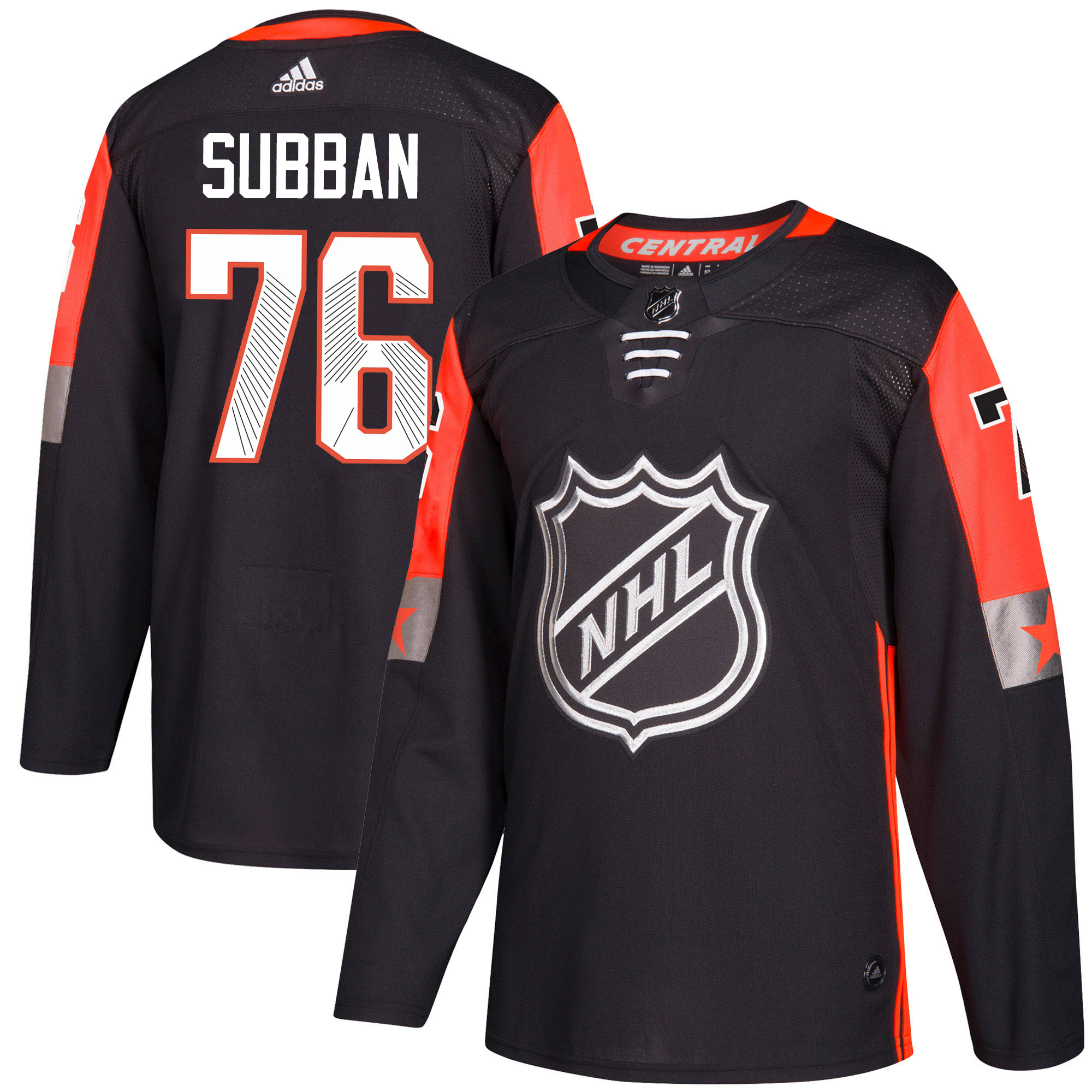 Adidas Predators #76 P.K Subban Black 2018 All-Star Central Division Authentic Stitched Youth NHL Jersey Adidas Predators #76 P.K Subban Black 2018 All-Star Central Division Authentic Stitched Youth NHL Jersey