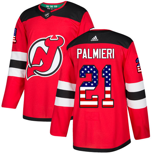 Adidas Devils #21 Kyle Palmieri Red Home Authentic USA Flag Stitched Youth NHL Jersey Adidas Devils #21 Kyle Palmieri Red Home Authentic USA Flag Stitched Youth NHL Jersey