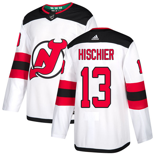 Adidas Devils #13 Nico Hischier White Road Authentic Stitched Youth NHL Jersey Adidas Devils #13 Nico Hischier White Road Authentic Stitched Youth NHL Jersey