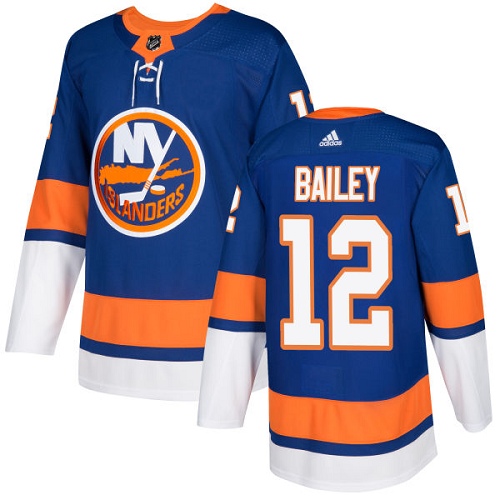 Adidas Islanders #12 Josh Bailey Royal Blue Home Authentic Stitched Youth NHL Jersey