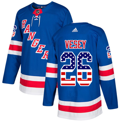 Adidas Rangers #26 Jimmy Vesey Royal Blue Home Authentic USA Flag Stitched Youth NHL Jersey Adidas Rangers #26 Jimmy Vesey Royal Blue Home Authentic USA Flag Stitched Youth NHL Jersey