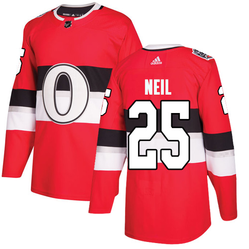 Adidas Senators #25 Chris Neil Red Authentic 2017 100 Classic Stitched Youth NHL Jersey Adidas Senators #25 Chris Neil Red Authentic 2017 100 Classic Stitched Youth NHL Jersey