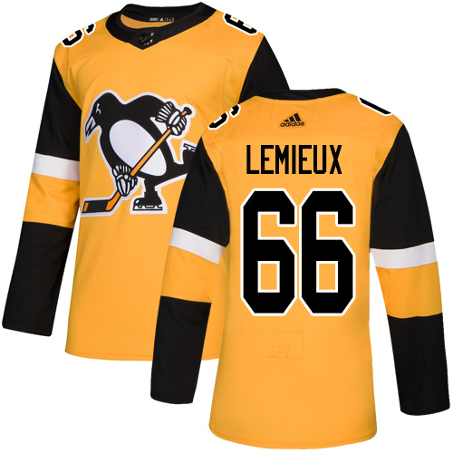 Adidas Penguins #66 Mario Lemieux Gold Alternate Authentic Stitched Youth NHL Jersey Adidas Penguins #66 Mario Lemieux Gold Alternate Authentic Stitched Youth NHL Jersey