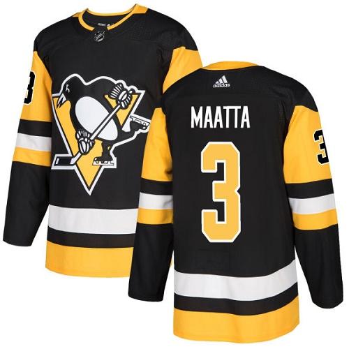 Adidas Penguins #3 Olli Maatta Black Home Authentic Stitched Youth NHL Jersey Adidas Penguins #3 Olli Maatta Black Home Authentic Stitched Youth NHL Jersey