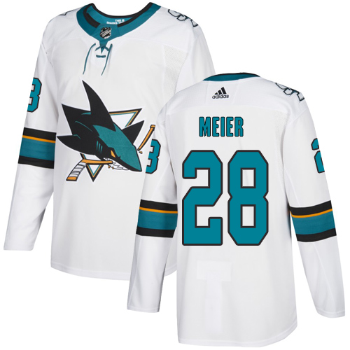 Adidas Sharks #28 Timo Meier White Road Authentic Stitched Youth NHL Jersey Adidas Sharks #28 Timo Meier White Road Authentic Stitched Youth NHL Jersey