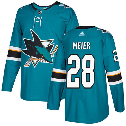 Adidas Sharks #28 Timo Meier Teal Home Authentic Stitched Youth NHL Jersey Adidas Sharks #28 Timo Meier Teal Home Authentic Stitched Youth NHL Jersey
