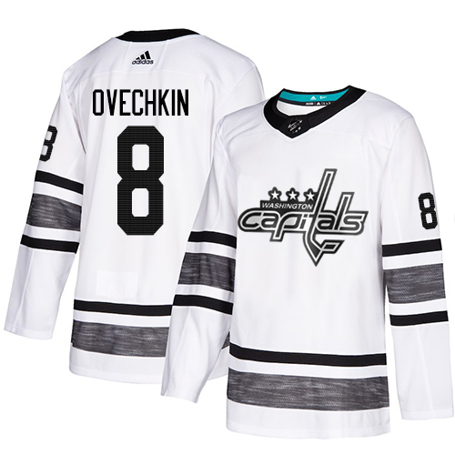 Adidas Capitals #8 Alex Ovechkin White Authentic 2019 All-Star Stitched Youth NHL Jersey Adidas Capitals #8 Alex Ovechkin White Authentic 2019 All-Star Stitched Youth NHL Jersey