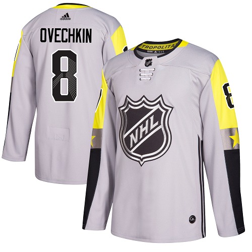 Adidas Capitals #8 Alex Ovechkin Gray 2018 All-Star Metro Division Authentic Stitched Youth NHL Jersey Adidas Capitals #8 Alex Ovechkin Gray 2018 All-Star Metro Division Authentic Stitched Youth NHL Jersey