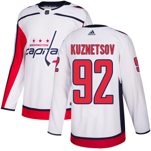 Adidas Capitals #92 Evgeny Kuznetsov White Road Authentic Stitched Youth NHL Jersey Adidas Capitals #92 Evgeny Kuznetsov White Road Authentic Stitched Youth NHL Jersey