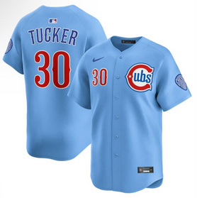 Youth Chicago Cubs #30 Kyle Tucker Blue 2024/25 2nd Alternate Limited Stitched Baseball Jersey Youth Chicago Cubs #30 Kyle Tucker Blue 2024/25 2nd Alternate Limited Stitched Baseball Jersey