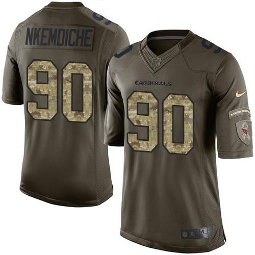 Nike Cardinals #90 Robert Nkemdiche Green Youth Stitched NFL Limited Salute to Service Jersey Nike Cardinals #90 Robert Nkemdiche Green Youth Stitched NFL Limited Salute to Service Jersey