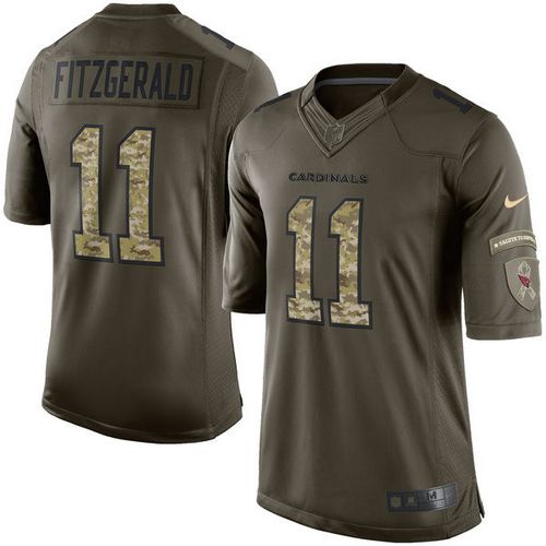 Nike Cardinals #11 Larry Fitzgerald Green Youth Stitched NFL Limited Salute to Service