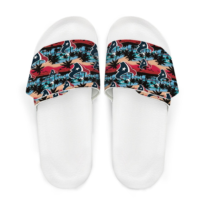 Women's Houston Texans Beach Adjustable Slides Non-Slip Slippers/Sandals/Shoes 004