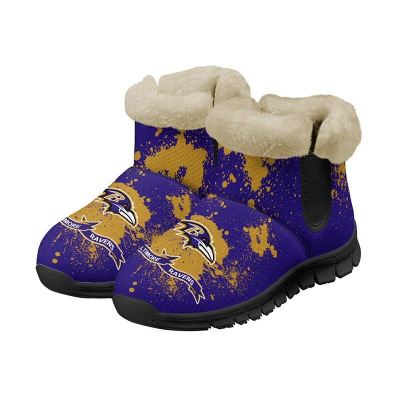Men's Baltimore Ravens 2024 Snow Boots/Shoes 001(Pls check description for details)