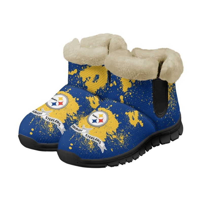 Women's Pittsburgh Steelers 2024 Snow Boots/Shoes 001(Pls check description for details)