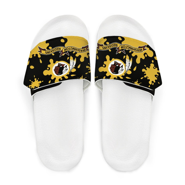 Women's Washington Commanders Beach Adjustable Slides Non-Slip Slippers/Sandals/Shoes 004