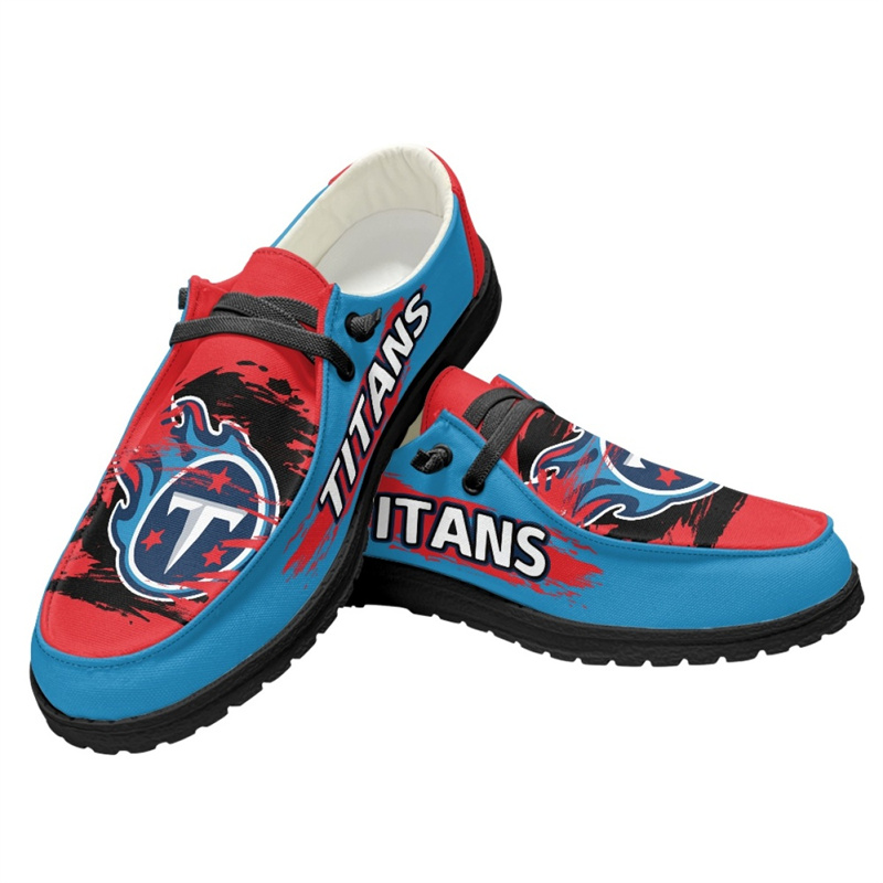 Women's Tennessee Titans Loafers Lace Up Shoes 002 (Pls check description for details)