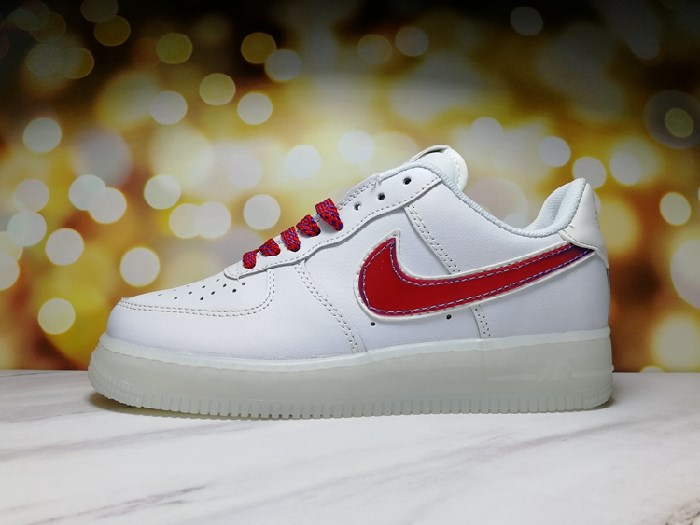 Men's Air Force 1 Low White/Red Shoes 0209 Men's Air Force 1 Low White/Red Shoes 0209