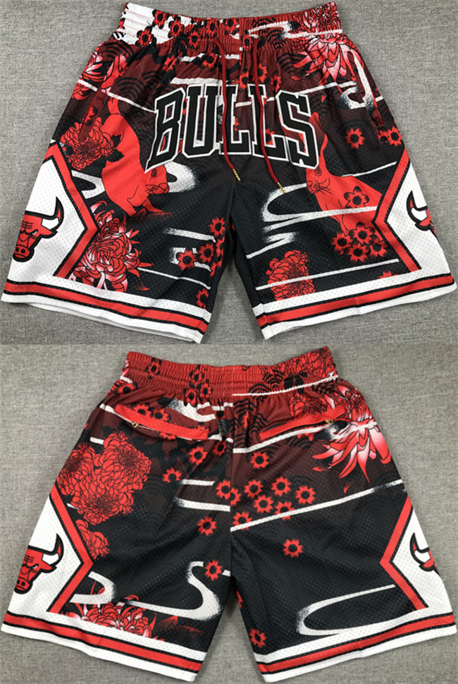 Men's Chicago Bulls Red/Black Shorts (Run Small) 001