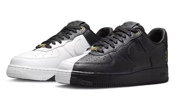 Men's Air Force 1 Low Black White Split 40th Anniversary Edition Shoes 0155 Men's Air Force 1 Low Black White Split 40th Anniversary Edition Shoes 0155