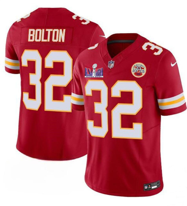 Youth Kansas City Chiefs #32 Nick Bolton Red Super Bowl LVIII Patch 2023 F.U.S.E. Vapor Untouchable Limited Stitched Jersey Youth Kansas City Chiefs #32 Nick Bolton Red Super Bowl LVIII Patch 2023 F.U.S.E. Vapor Untouchable Limited Stitched Jersey