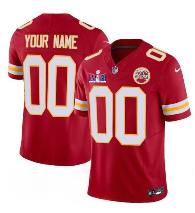 Youth Kansas City Chiefs Active Player Custom Red Super Bowl LVIII Patch 2023 F.U.S.E. Vapor Untouchable Limited Stitched Jersey Youth Kansas City Chiefs Active Player Custom Red Super Bowl LVIII Patch 2023 F.U.S.E. Vapor Untouchable Limited Stitched Jersey