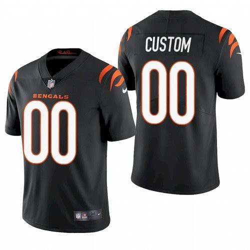 Youth Cincinnati Bengals ACTIVE PLAYER Custom Black Vapor Untouchable Limited Stitched Jersey Youth Cincinnati Bengals ACTIVE PLAYER Custom Black Vapor Untouchable Limited Stitched Jersey