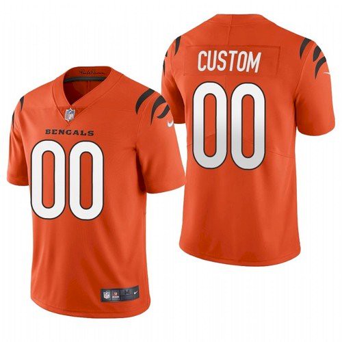 Youth Cincinnati Bengals ACTIVE PLAYER Custom Orange Vapor Untouchable Limited Stitched Jersey Youth Cincinnati Bengals ACTIVE PLAYER Custom Orange Vapor Untouchable Limited Stitched Jersey