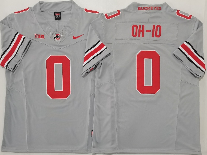 Men's Ohio State Buckeyes #0 OH-IO Grey 2025 F.U.S.E. Limited Stitched Jersey Men's Ohio State Buckeyes #0 OH-IO Grey 2025 F.U.S.E. Limited Stitched Jersey