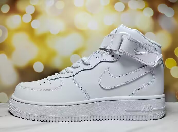 Men's Air Force 1 High Top White Shoes 0246 Men's Air Force 1 High Top White Shoes 0246