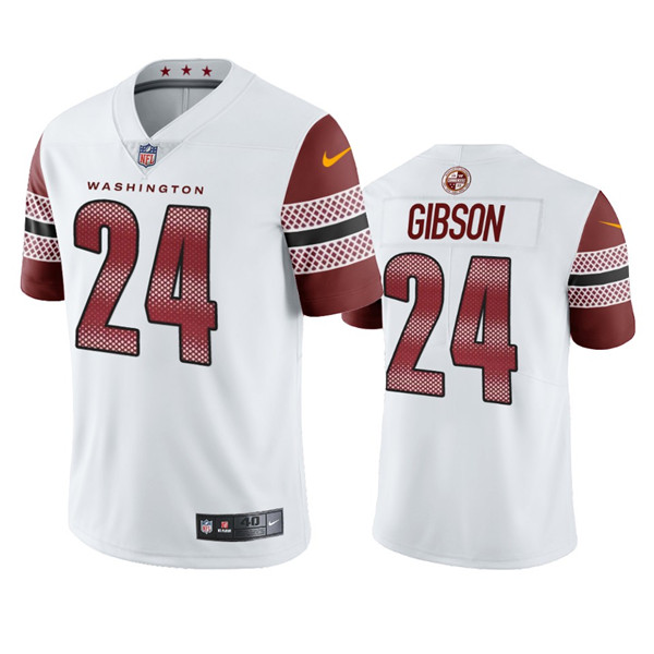 Men's Washington Commanders #24 Antonio Gibson White Vapor Untouchable Stitched Football Jersey Men's Washington Commanders #24 Antonio Gibson White Vapor Untouchable Stitched Football Jersey