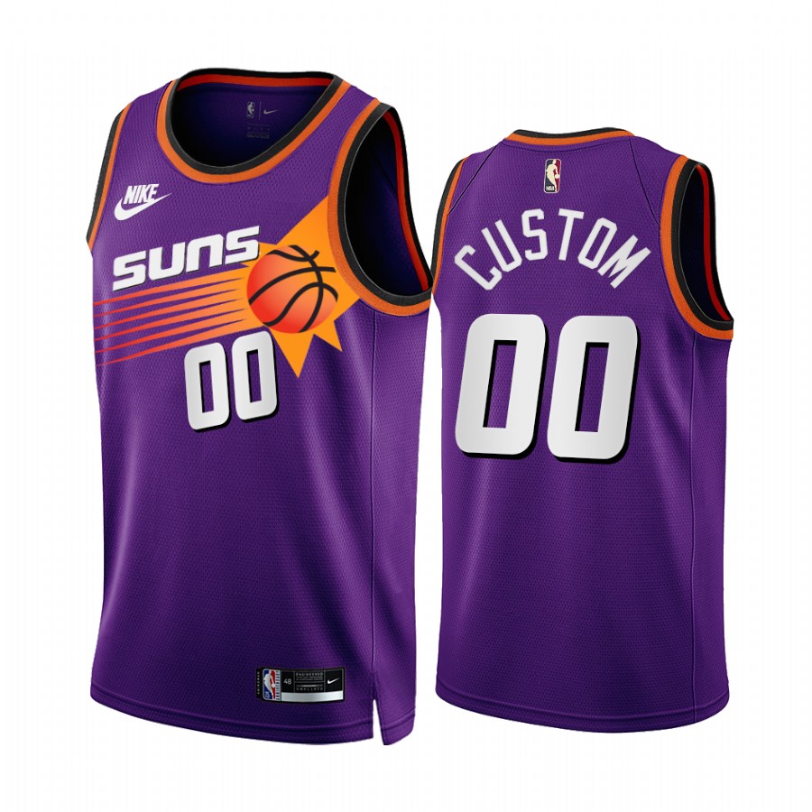 Youth Phoenix Suns Active Player Custom Purple Stitched Basketball Jersey Youth Phoenix Suns Active Player Custom Purple Stitched Basketball Jersey