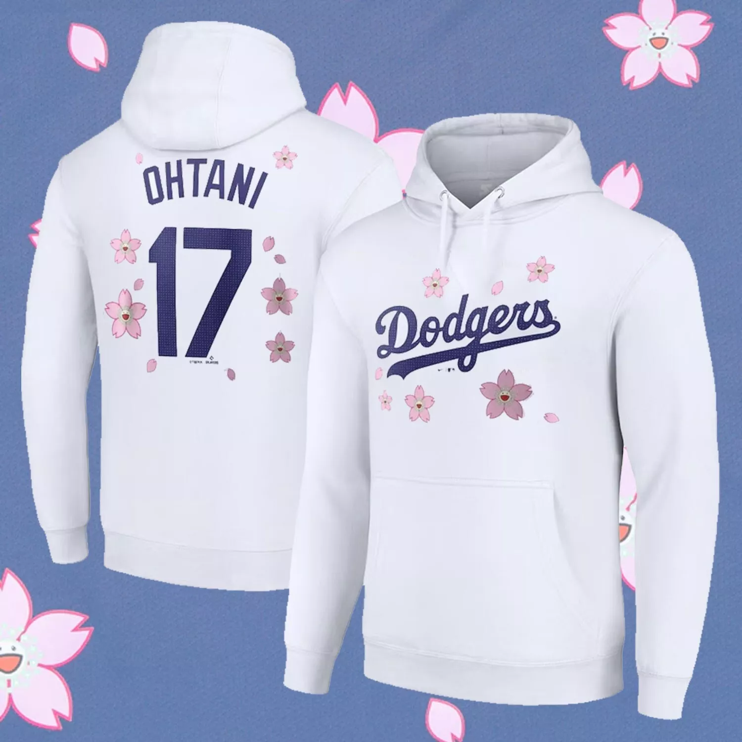 Men's Los Angeles Dodgers #17 Shohei Ohtani White 2025 Tokyo Series Pullover Hoodie Men's Los Angeles Dodgers #17 Shohei Ohtani White 2025 Tokyo Series Pullover Hoodie