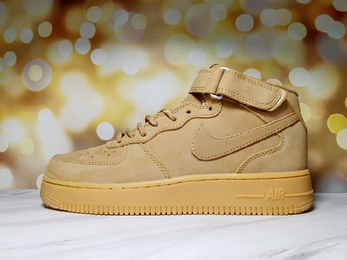 Men's Air Force 1 High Top Brown Shoes 0244 Men's Air Force 1 High Top Brown Shoes 0244
