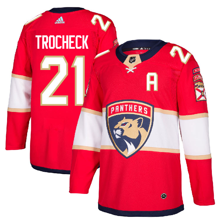 Men's Red Florida Panthers #21 Vincent Trocheck Stitched NHL Jersey Men's Red Florida Panthers #21 Vincent Trocheck Stitched NHL Jersey