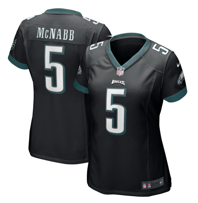 Women's Philadelphia Eagles #5 Donovan McNabb Black Stitched Football Jersey(Run Small) Women's Philadelphia Eagles #5 Donovan McNabb Black Stitched Football Jersey(Run Small)