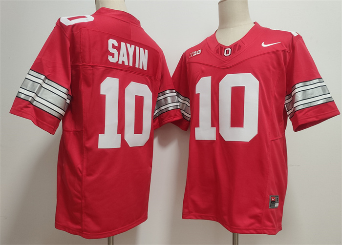 Men's Ohio State Buckeyes #10 Julian Sayin Red F.U.S.E. Limited Stitched Jersey