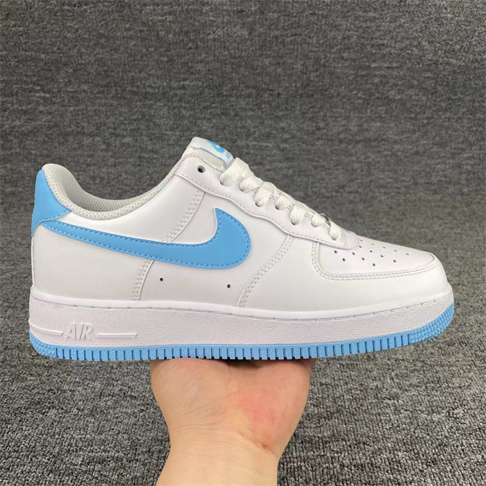 Men's Air Force 1 Low White/Blue Shoes Top 0343