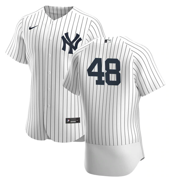 Men's New York Yankees #48 Anthony Rizzo White Flex Base Stitched Baseball Jersey Men's New York Yankees #48 Anthony Rizzo White Flex Base Stitched Baseball Jersey