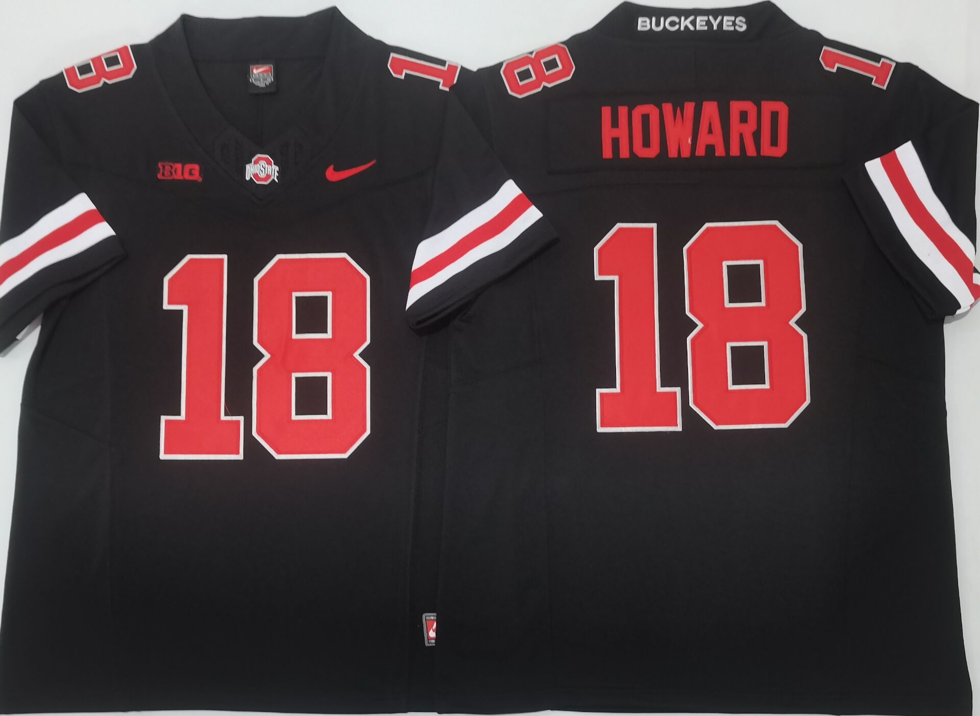 Men's Ohio State Buckeyes #18 Will Howard Black 2025 F.U.S.E. Limited Stitched Jersey