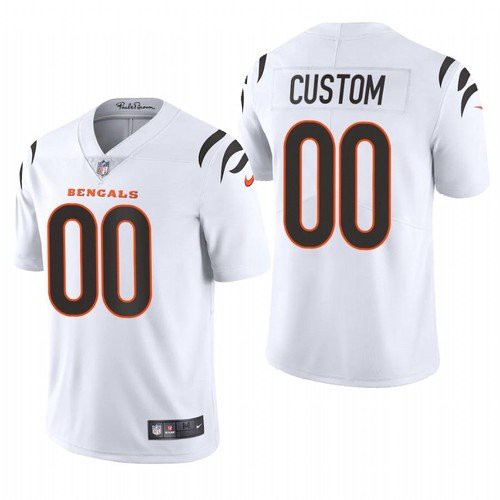 Youth Cincinnati Bengals ACTIVE PLAYER Custom White Vapor Untouchable Limited Stitched Jersey Youth Cincinnati Bengals ACTIVE PLAYER Custom White Vapor Untouchable Limited Stitched Jersey