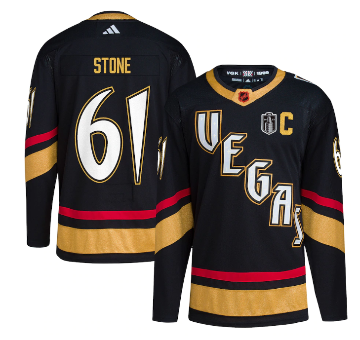 Men's Vegas Golden Knights #61 Mark Stone Black 2023 Stanley Cup Final Stitched Jersey Men's Vegas Golden Knights #61 Mark Stone Black 2023 Stanley Cup Final Stitched Jersey