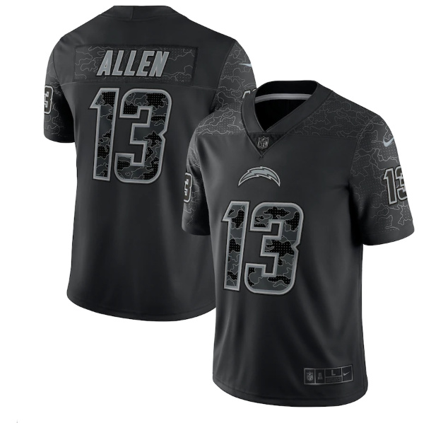 Women's Los Angeles Chargers #13 Keenan Allen Black Reflective Limited Stitched Jersey(Run Small) Women's Los Angeles Chargers #13 Keenan Allen Black Reflective Limited Stitched Jersey(Run Small)