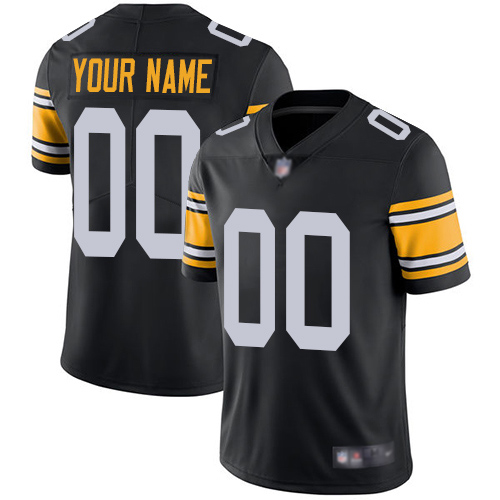 Youth Pittsburgh Steelers ACTIVE PLAYER Custom Black Vapor Untouchable Limited Stitched Jersey Youth Pittsburgh Steelers ACTIVE PLAYER Custom Black Vapor Untouchable Limited Stitched Jersey